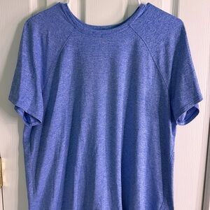 lululemon athletica Heathered Blue Short Sleeve Tee